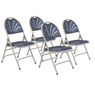 Set Of 4 Deluxe Fan Back With Triple Brace Folding Chairs - Hampden Furnishings 11 Set Of 4 Deluxe Fan Back With Triple Brace Folding Chairs - Hampden Furnishings - Image 9