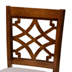 5pc Nisa Wood Pub Dining Set Walnut/Brown - Baxton Studio -Dine Furniture GUEST ea2a6454 8b04 4f6f bc33 acc5e375c406