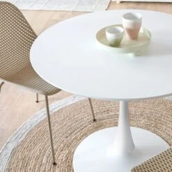 Haven Round Top With Metal Base Round Pedestal Dining Table-Maison Boucle 12 Haven Round Top With Metal Base Round Pedestal Dining Table-Maison Boucle -Dine Furniture GUEST eab925f3 b3ec 4e90 af2f 87777304de47