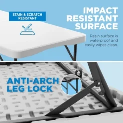 Folding Table White Plastic, BY Sorfey -Dine Furniture GUEST eb5e40aa 0365 42cb a32a e9e909a7629a