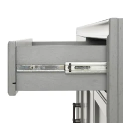 3pc Tara Sideboard And Bookcase Set Distressed Gray - Crosley -Dine Furniture GUEST ee20ac3d b119 48b7 bf9b 5b5be3baca7c