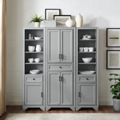 3pc Tara Pantry Set - Pantry And 2 Linen Cabinets - Crosley 25 3pc Tara Pantry Set - Pantry And 2 Linen Cabinets - Crosley -Dine Furniture GUEST eeb8aced 3d92 49e8 a9f5 a8a32e908a2d