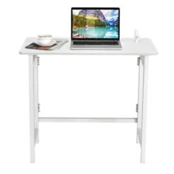 Costway Folding Table Computer Desk PC Laptop Writing Table Home Office Workstation -Dine Furniture GUEST f0675c84 cf45 487b ac61 40afb43b92d5