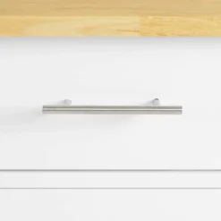 Savannah Wood Top Compact Kitchen Island Cart White/Natural - Crosley -Dine Furniture GUEST f185b69a 9687 4509 8e91 308dd8924f1a