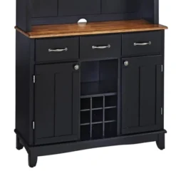 Large Buffet Of Buffets Server With Hutch And Oak Top Black - Homestyles -Dine Furniture GUEST f1a07f4a 427b 47ec afa7 199d17349eee
