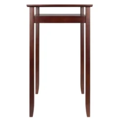 Halo Square Bar Height Table With Glass Top Wood/Walnut - Winsome -Dine Furniture GUEST f2c92164 0102 4a2a 896c 95fc0b0cb939