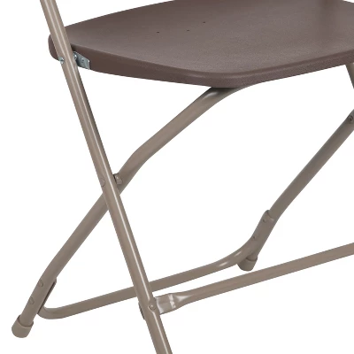 Emma And Oliver Set Of 2 Stackable Folding Plastic Chairs - 650 LB Weight Capacity 13 Emma And Oliver Set Of 2 Stackable Folding Plastic Chairs - 650 LB Weight Capacity - Image 11