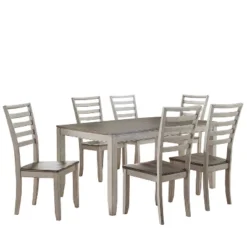 Abacus Dining Table Alabaster/Honey - Steve Silver Co. -Dine Furniture GUEST f5695404 65d1 4c76 9e5d 9890a04d5eaf
