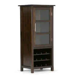 Franklin High Storage Wine Rack Cabinet - WyndenHall -Dine Furniture GUEST f59b904a 2ea4 4e46 bd84 ab04a5a6b377