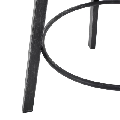 Set Of 2 Alanis Modern Industrial Firwood Adjustable Height Swivel Barstools Natural/Black Brushed Silver - Christopher Knight Home 6 Set Of 2 Alanis Modern Industrial Firwood Adjustable Height Swivel Barstools Natural/Black Brushed Silver - Christopher Knight Home - Image 4