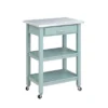 Colorado Kitchen Cart With Stainless Steel Top Blue - Boraam -Dine Furniture GUEST f8c22307 881c 4a46 bef7 f6b56733acab