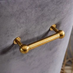 Set Of 2 Polyester Dining Arm Chair Gray - Kinwell -Dine Furniture GUEST f9e1ce4a 863c 4536 ae6b aa691e2f868b