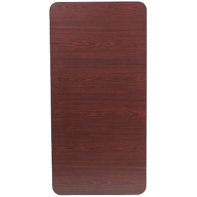 Flash Furniture 4-Foot Mahogany Melamine Laminate Folding Banquet Table 8 Flash Furniture 4-Foot Mahogany Melamine Laminate Folding Banquet Table - Image 6