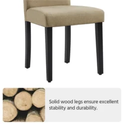 Yaheetech 4pcs Upholstered Fabric Dining Chairs With Solid Wood Legs For Dining Room 14 Yaheetech 4pcs Upholstered Fabric Dining Chairs With Solid Wood Legs For Dining Room -Dine Furniture GUEST fb43aac1 0138 4e6d a15c ac8baba03563