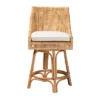 Bella Rattan Counter Stool Natural Brown/White - Baxton Studio -Dine Furniture GUEST fb5840a1 9dca 4f87 8e76 fc23c3d442c5