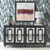 69" Lavoy Glass Mirrored Buffet Black - Lifestorey -Dine Furniture GUEST fb85a5a8 a619 45d3 9f60 3ab3ba0a39db
