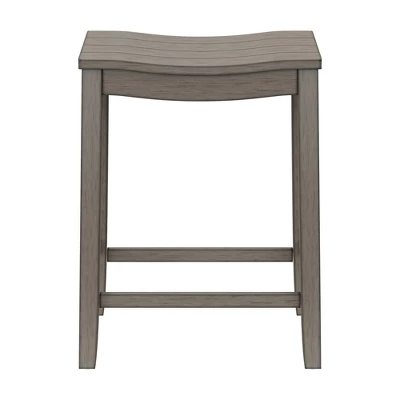 Fiddler Backless 24" NonSwivel Counter Height Barstool Aged Gray - Hillsdale Furniture 7 Fiddler Backless 24" NonSwivel Counter Height Barstool Aged Gray - Hillsdale Furniture - Image 5