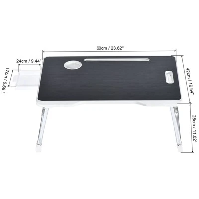 Unique Bargains Portable Notebook Laptop For Bed Couch Sofa Desk With Stand Drawer Cup Holder Foldable Table 3 Unique Bargains Portable Notebook Laptop For Bed Couch Sofa Desk With Stand Drawer Cup Holder Foldable Table