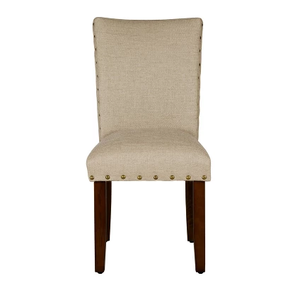 Set Of 2 Classic Parsons Chair With Nailhead Trim - Homepop 17 Set Of 2 Classic Parsons Chair With Nailhead Trim - Homepop - Image 15