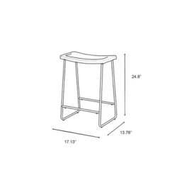 Set Of 2 Easton Saddle Counter Height Barstools Brown/Black - Acessentials -Dine Furniture GUEST fe6e75a4 6e45 4f63 af1d 01fa0c4b0512