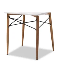 5pc Wayne White And Walnut Metal Dining Set Gray - Baxton Studio 11 5pc Wayne White And Walnut Metal Dining Set Gray - Baxton Studio -Dine Furniture GUEST fecd5c54 a6bc 4f88 b2a1 bbeac5de434f