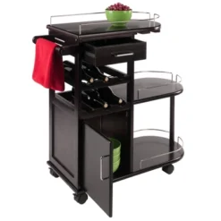 Jimmy Entertainment Cart Dark Espresso - Winsome -Dine Furniture GUEST fefff54a d311 447a 9ae8 ccc58a128b27